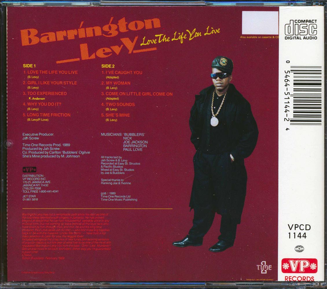 Barrington Levy - Love The Life You Live