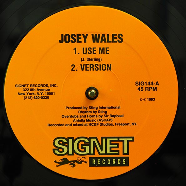 Josey Wales - Use Me; Version  /  Simon Templar - Twnety One Candles; Version