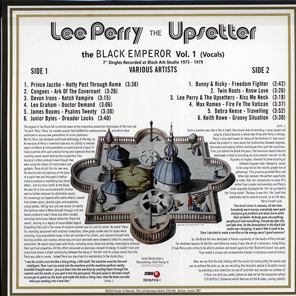 Lee Perry The Black Emperor Volume 1: 7' Singles Recorded At Black Ark Studio