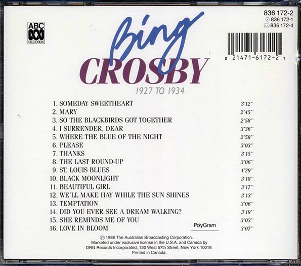 Bing Crosby - The Golden Years In Digital Stereo