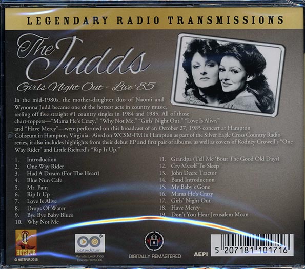 The Judds - Girls Night Out: Live '85