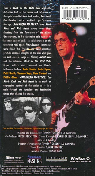 Lou Reed - Rock & Roll Heart: The Definitive Film On One Of Rock's Most Lengendary Icons