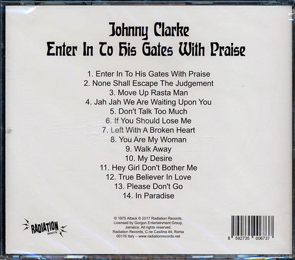 Johnny Clarke - Enter In To His Gates With Praise