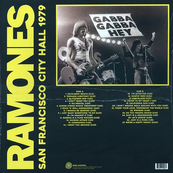 The Ramones - San Francisco City Hall 1979: FM Broadcast