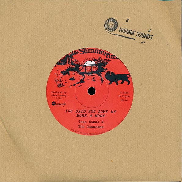 Gene Rondo & The Cimarons - You Said You Love Me More & More  /  Dub Me More & More