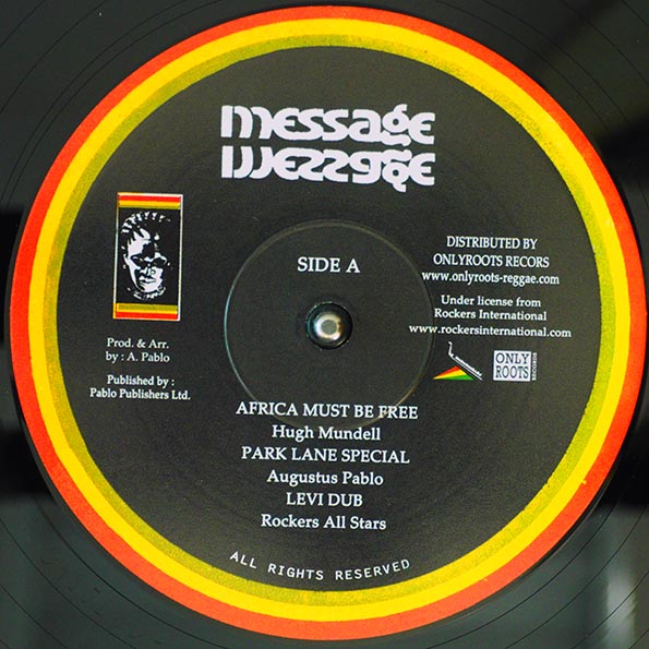 Hugh Mundell - Africa Must Be Free; Augustus Pablo - Park Lane Special; Rockers All Stars - Levi Dub  /  Augustus Pablo - Africa 1983; Rockers All Stars - Africa Dub