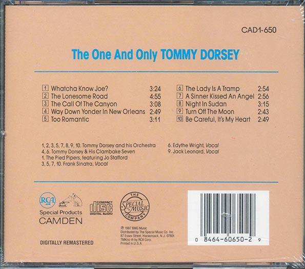 Tommy Dorsey - The One And Only Tommy Dorsey