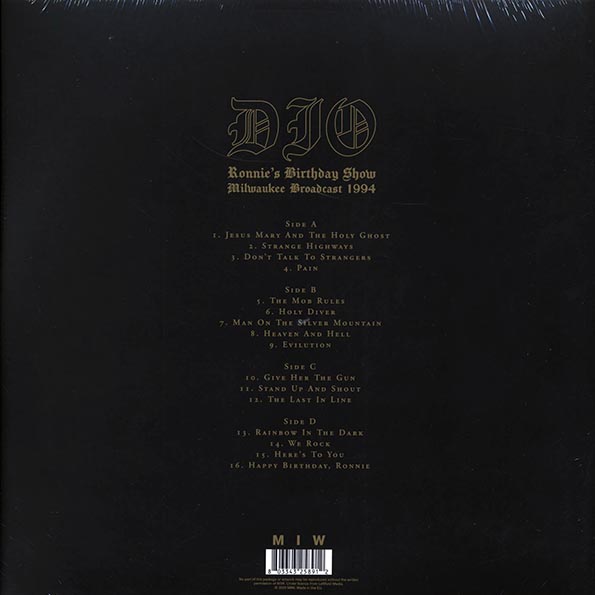 Dio - Ronnie's Birthday Show: Milwaukee Broadcast 1994