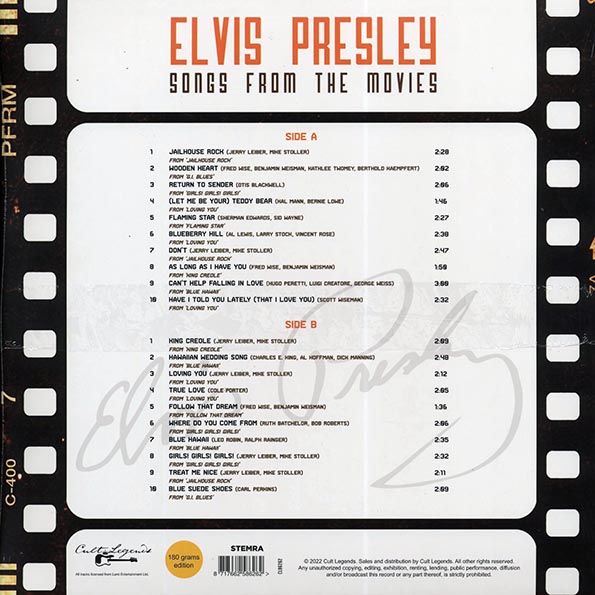 Elvis Presley - Songs From The Movies
