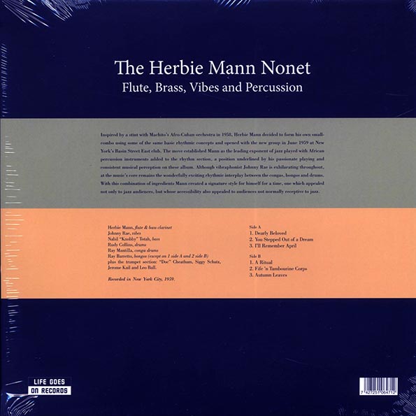 The Herbie Mann Nonet - Flute, Brass, Vibes And Percussion