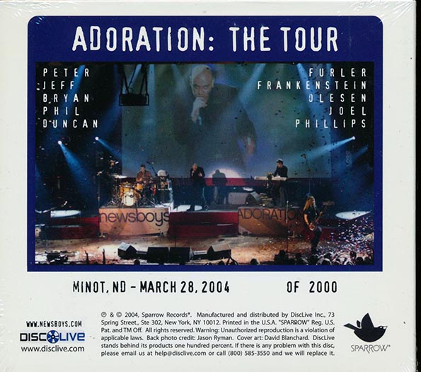 Newsboys - Adoration: The Tour, Live In Minot, ND, 03.28.2004